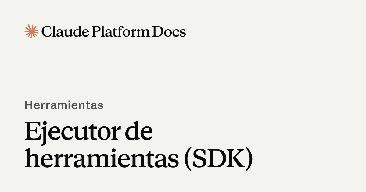 Tool Runner (SDK) - Claude Platform Docs