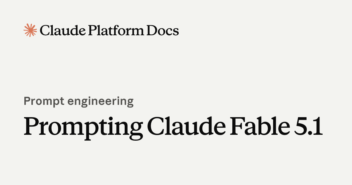 Prompting Claude Fable 5.1